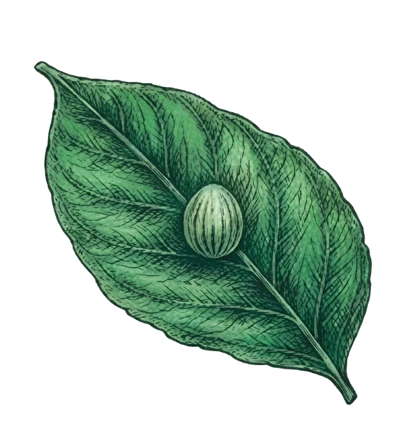 Butterfly egg illustration